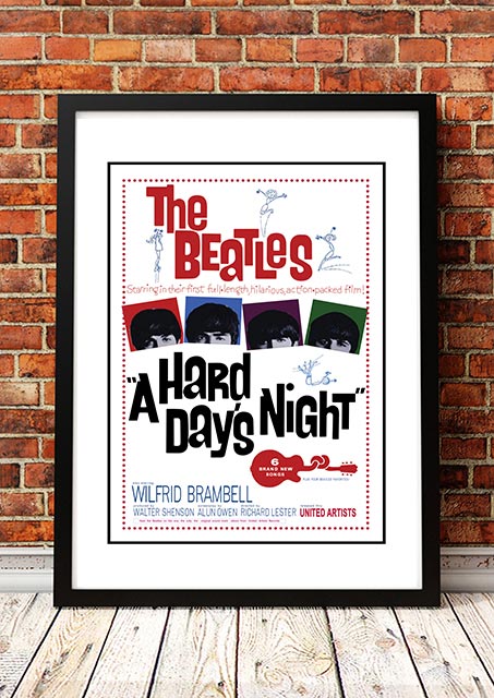 The Beatles Hard Day S Night Movie Poster Concert Tour Posters