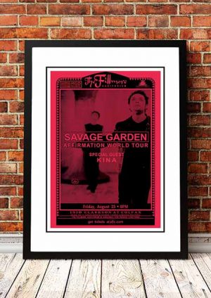 Savage Garden Posters Order Your Band Concert Tour Posters Here