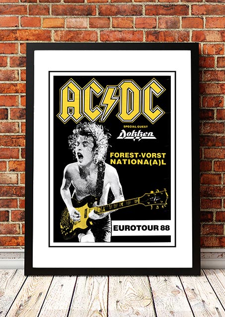 Betsy Trotwood pant Charmerende AC/DC 'European Tour' 1988 | Band & Concert Posters!