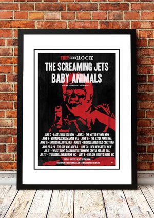 The Screaming Jets / Baby Animals ‘Those Who Rock’ Tour Poster 2017