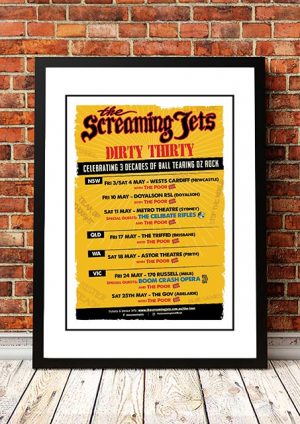 The Screaming Jets ‘Dirty Thirty’ Australian Tour Poster 2019