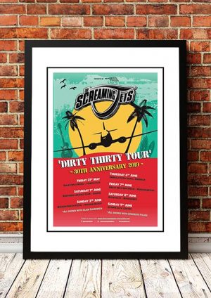 The Screaming Jets ‘Dirty Thirty’ Queensland Tour Poster 2019