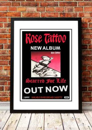 Rose Tattoo ‘Scarred For Life’ In Store Poster 1982