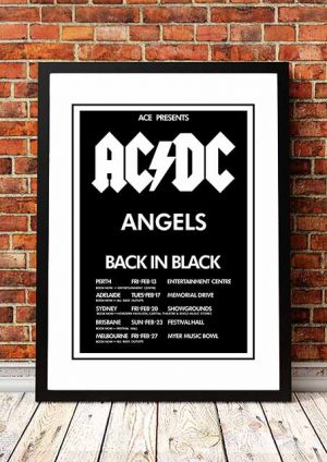 AC/DC / The Angels (Angel City) ‘Back In Black’ Australian Tour 1981