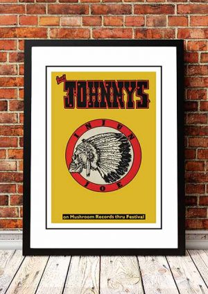 The Johnnys ‘Injun Joe’ In Store Poster 1985
