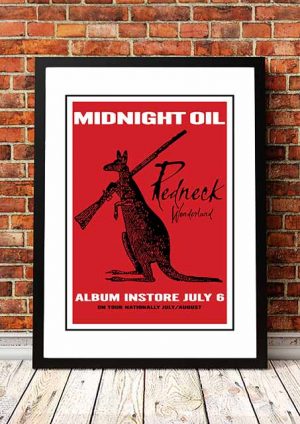 Midnight Oil ‘Redneck Wonderland’ In Store Poster 1998
