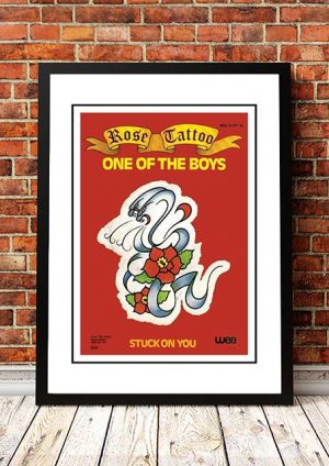 Rose Tattoo ‘One Of The Boys’ In Store Poster 1978