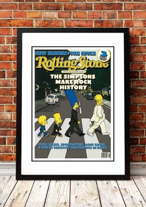 The Simpsons ‘Abbey Road’ Rolling Stone Front Cover 2002