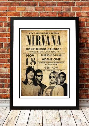 Nirvana ‘MTV Unplugged’ New York, USA 1993