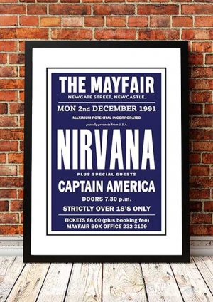 Nirvana ‘The Mayfair’ Newcastle, UK 1991