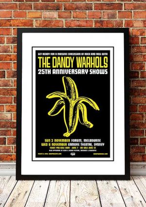 Dandy Warhols Boys Better  Original  Poster in A Custom Made Mount Ready To Frame