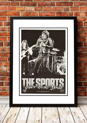 The Sports ‘Don’t Throw Stones’ In Store Poster 1979