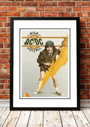 AC/DC ‘High Voltage’ In Store Poster 1975