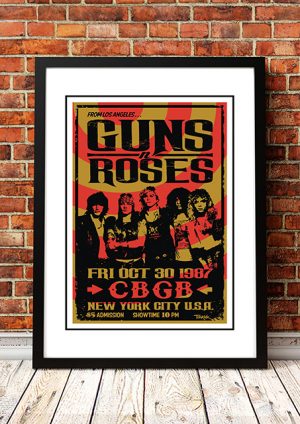 Guns N’ Roses ‘CBGB’s’ New York, USA 1987