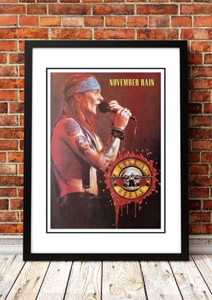 Guns N’ Roses ‘November Rain’ In Store Poster 1991