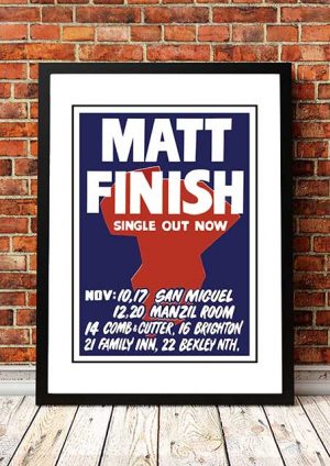 Matt Finish ‘Mancini Shuffle’ Tour Poster 1980