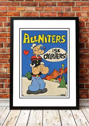 The Allniters ‘Isk Oylriters’ Promo Poster 1987