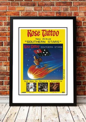 Rose Tattoo ‘Southern Stars’ In Store Poster 1984