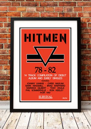 Hitmen ‘1979 – 1982’ – In Store Poster Australia 1988
