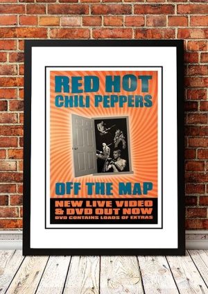 Red Hot Chili Peppers ‘Off The Map’ In Store Poster 2001
