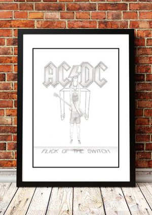 AC/DC ‘Flick Of The Switch’ In Store Poster 1983