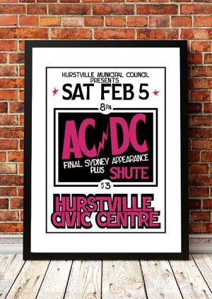 AC/DC ‘Hurstville Civic Centre’ Sydney, Australia 1977
