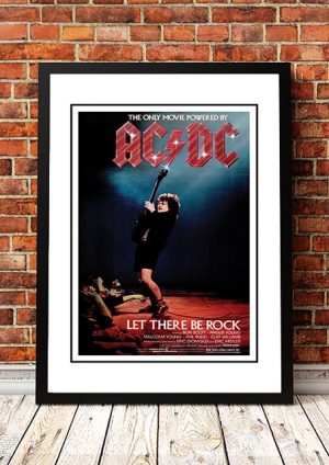 AC/DC ‘Let There Be Rock’ Movie Poster 1980