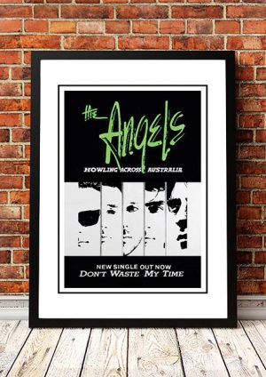 The Angels (Angel City) ‘Don’t Waste My Time’ In Store Poster 1986