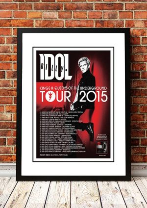 Billy Idol ‘Kings And Queens Of The Underground’ World Tour 2015