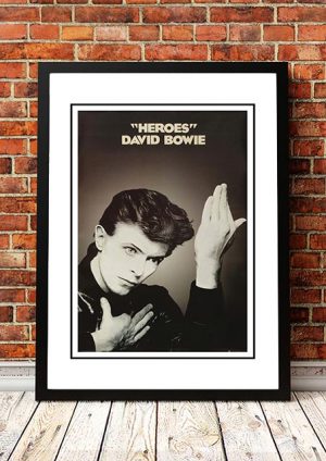 David Bowie ‘Heroes’ In Store Poster 1983