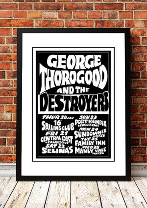George Thorogood ‘Tour Poster’ Sydney, Australia 1983
