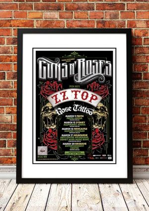 Guns N’ Roses / ZZ Top / Rose Tattoo ‘Australian Tour’ 2013