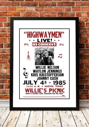 The Highwaymen ‘Willies Picnic’ Texas, USA 1985