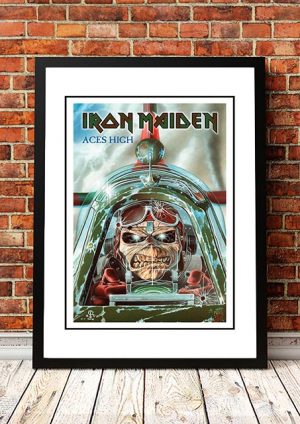 Iron Maiden ‘Aces High’ In Store Poster 1984