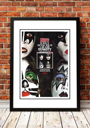 KISS ‘Dynasty’ In Store Poster 1979