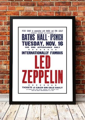 Led Zeppelin ‘Baths Hall’ Ipswich, UK 1971
