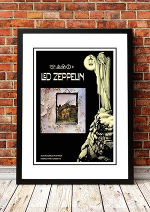 Led Zeppelin ‘Led Zeppelin IV’ In Store Poster 1971