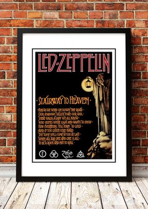 Led Zeppelin ‘Stairway To Heaven’ In Store Poster 1971