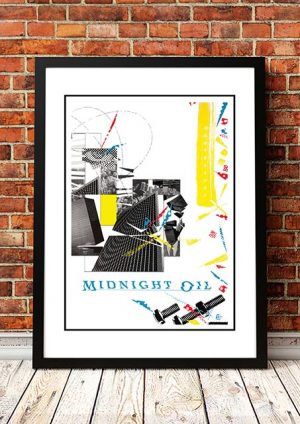 Midnight Oil ’10 To 1′ In Store’ Poster 1982