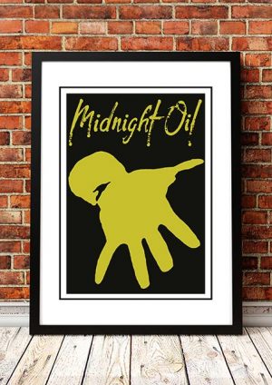 Midnight Oil ‘Hand’ In Store Poster 1992