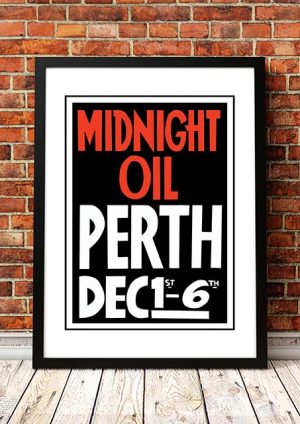 Midnight Oil ‘Perth Tour Poster’ Australia 1980
