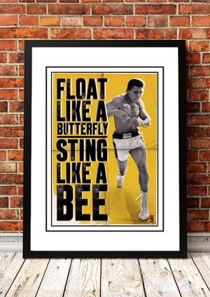 Muhammad Ali ‘Float Like A Butterfly’ Poster