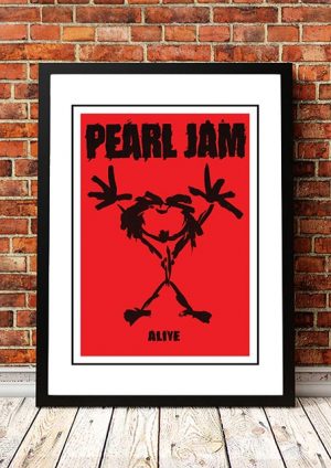 Pearl Jam ‘Alive’ In Store Poster 1991