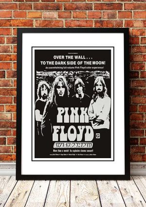 Pink Floyd ‘Live At Pompeii’ Movie Poster 1972