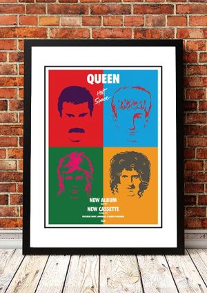 Queen ‘Hot Space’ In Store Poster 1982