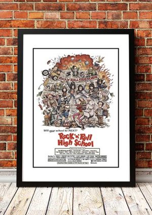 Ramones ‘Rock ‘n’ Roll High School’ Movie Poster 1979