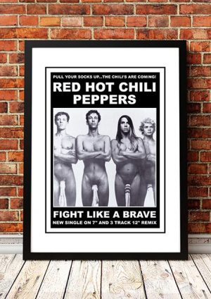 Red Hot Chili Peppers ‘Fight Like A Brave’ In Store Poster UK 1987