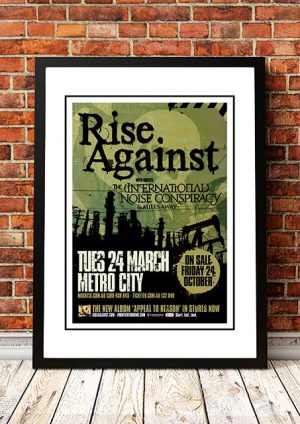 Rise Against ‘Appeal To Reason’ Australian Tour 2009