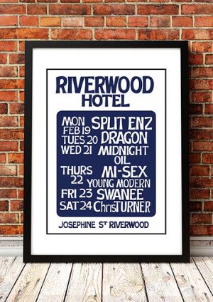 Split Enz / Dragon / Midnight Oil / Mi-Sex / Swanee ‘Riverwood Hotel’ Sydney, Australia 1980
