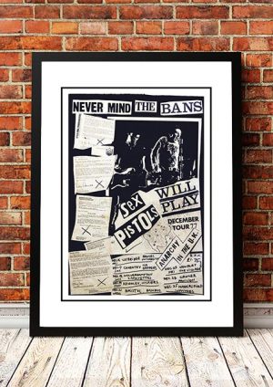 Sex Pistols ‘Never Mind The Bans’ Tour Poster 1977